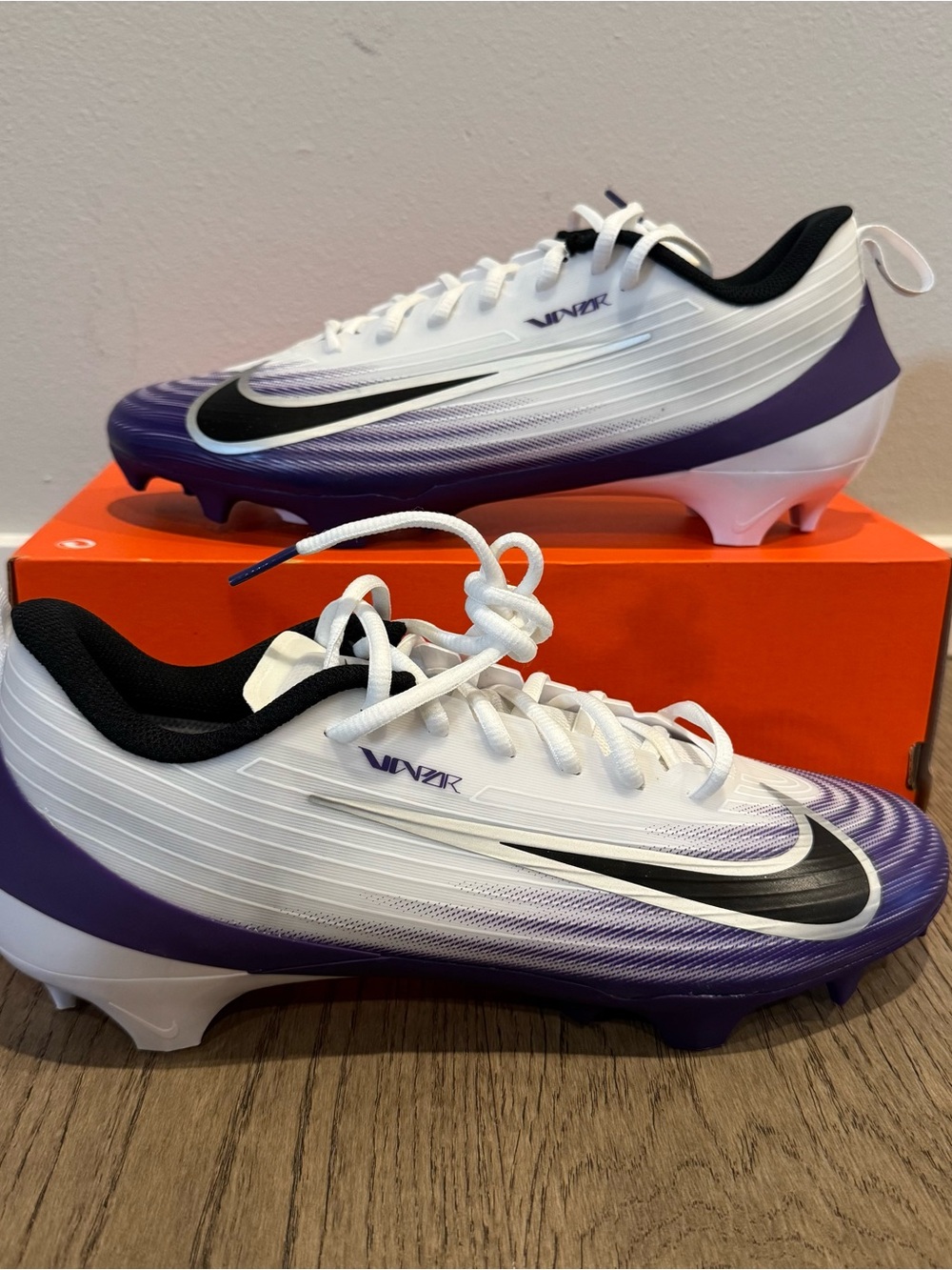 Nike Vapor Speed 3 TB Football Cleats Purple White
